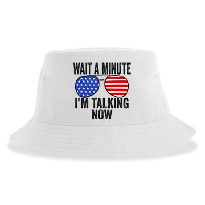 IM Talking Now Does It Sound Familiar Trump Sustainable Bucket Hat