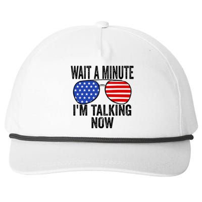 IM Talking Now Does It Sound Familiar Trump Snapback Five-Panel Rope Hat