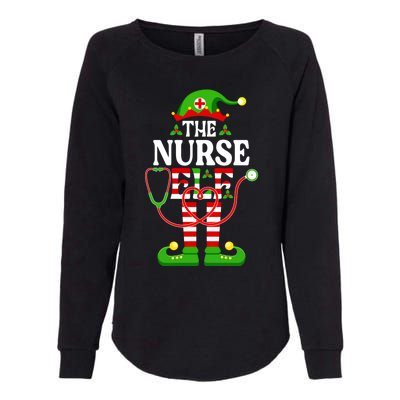 Im The Nurse Elf Cute Gift Funny Christmas Family Matching Gift Womens California Wash Sweatshirt