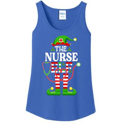 Im The Nurse Elf Cute Gift Funny Christmas Family Matching Gift Ladies Essential Tank