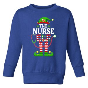 Im The Nurse Elf Cute Gift Funny Christmas Family Matching Gift Toddler Sweatshirt