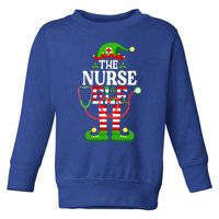 Im The Nurse Elf Cute Gift Funny Christmas Family Matching Gift Toddler Sweatshirt