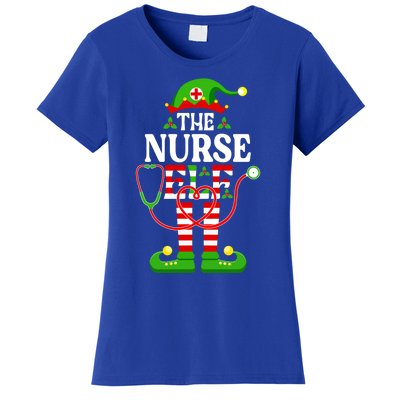 Im The Nurse Elf Cute Gift Funny Christmas Family Matching Gift Women's T-Shirt