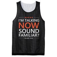 IM Talking Now Sound Familiar Trump 2024 For President Mesh Reversible Basketball Jersey Tank