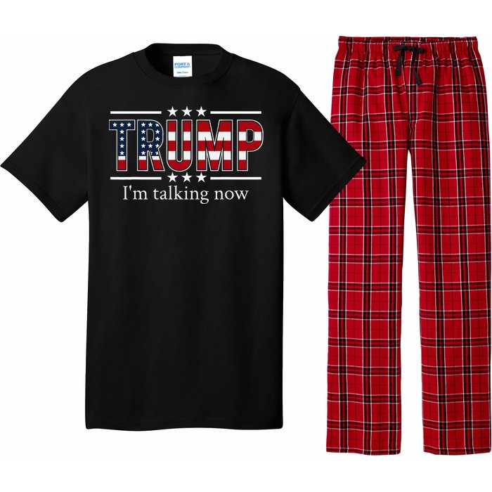 IM Talking Now Trump Vance 2024 Election Debate Patriotic Pajama Set