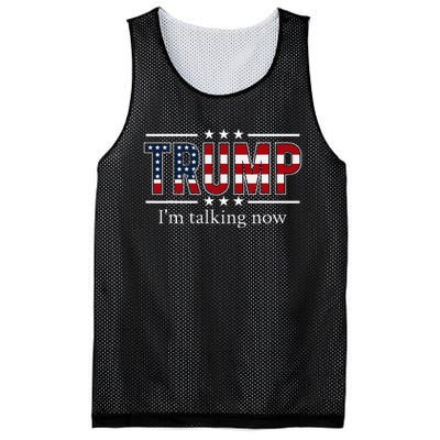 IM Talking Now Trump Vance 2024 Election Debate Patriotic Mesh Reversible Basketball Jersey Tank