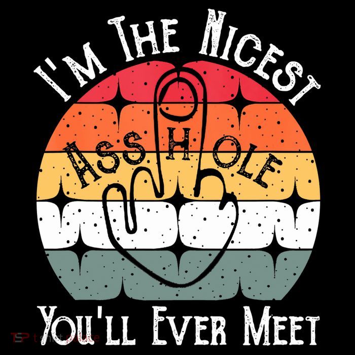 I'm The Nicest Asshole You'll Ever Meet Funny Asshole Wool Snapback Cap