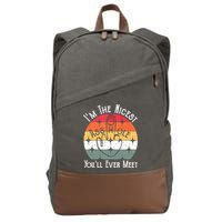 I'm The Nicest Asshole You'll Ever Meet Funny Asshole Cotton Canvas Backpack