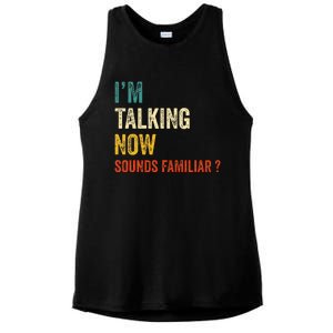 IM Talking Now Trump Kamala Harris Debate 2024 Ladies PosiCharge Tri-Blend Wicking Tank