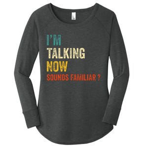 IM Talking Now Trump Kamala Harris Debate 2024 Women's Perfect Tri Tunic Long Sleeve Shirt