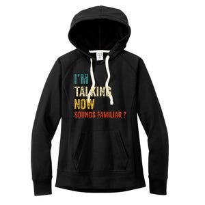 IM Talking Now Trump Kamala Harris Debate 2024 Women's Fleece Hoodie