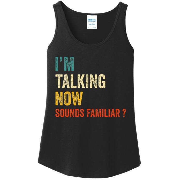 IM Talking Now Trump Kamala Harris Debate 2024 Ladies Essential Tank