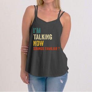 IM Talking Now Trump Kamala Harris Debate 2024 Women's Strappy Tank