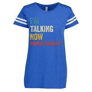 IM Talking Now Trump Kamala Harris Debate 2024 Enza Ladies Jersey Football T-Shirt