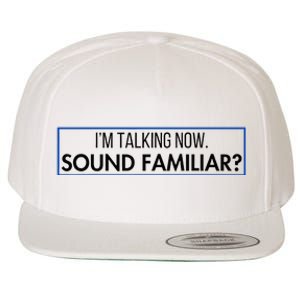 IM Talking Now. Sound Familiar Funny Trump Debate 2024 Wool Snapback Cap