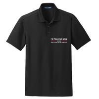 IM Talking Now Does That Sound Familiar Funny Trump Debate Dry Zone Grid Polo