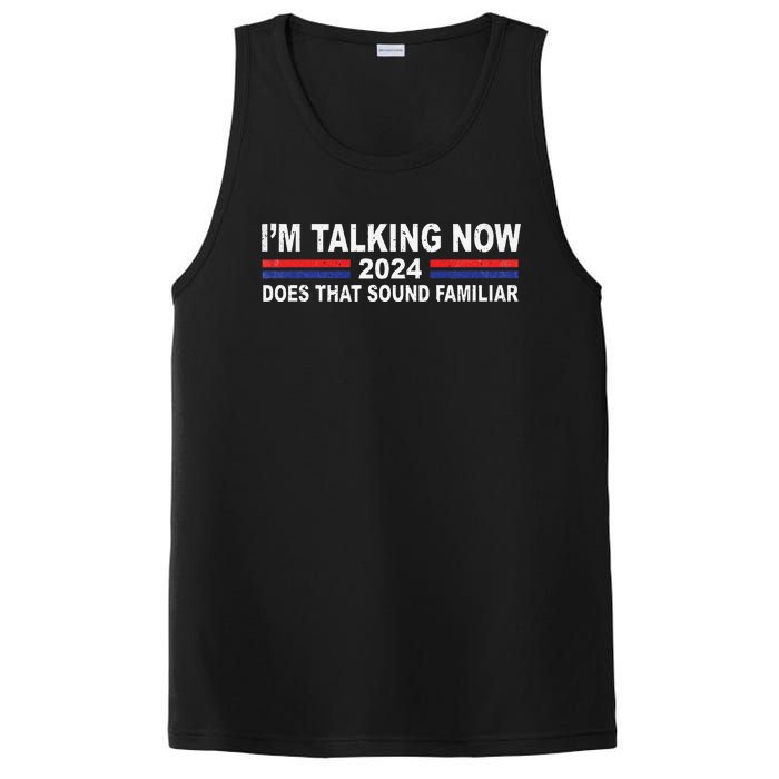 IM Talking Now Does That Sound Familiar Funny Trump Debate PosiCharge Competitor Tank