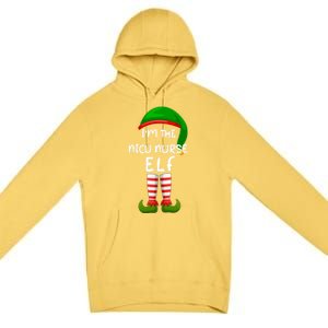 Im The Nicu Nurse Elf Funny Elf Family Matching Christmas Gift Premium Pullover Hoodie