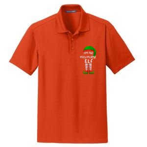 Im The Nicu Nurse Elf Funny Elf Family Matching Christmas Gift Dry Zone Grid Polo