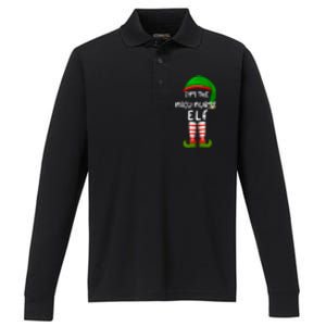 Im The Nicu Nurse Elf Funny Elf Family Matching Christmas Gift Performance Long Sleeve Polo