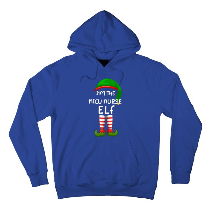 Im The Nicu Nurse Elf Funny Elf Family Matching Christmas Gift Hoodie