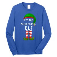 Im The Nicu Nurse Elf Funny Elf Family Matching Christmas Gift Long Sleeve Shirt