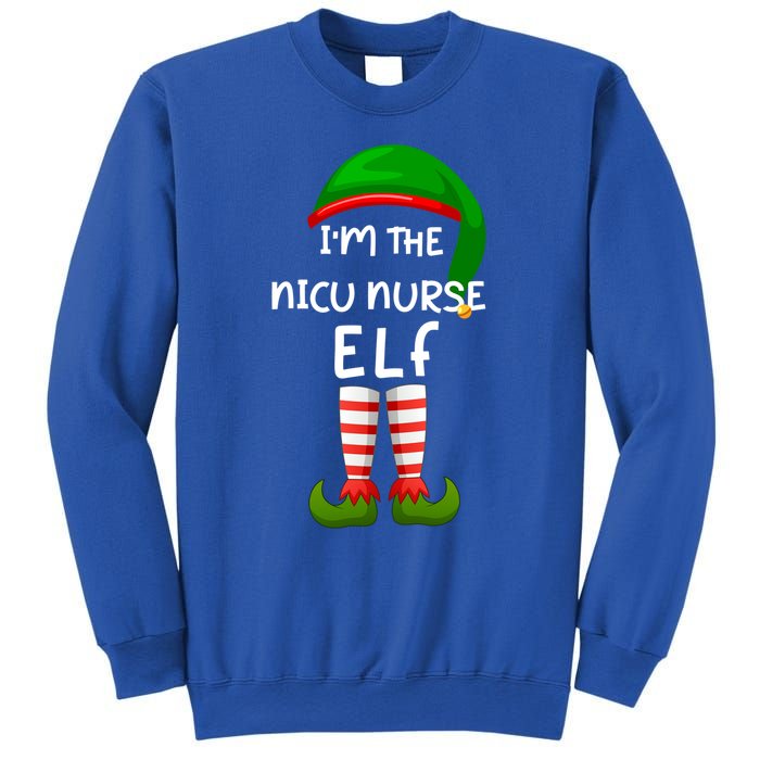 Im The Nicu Nurse Elf Funny Elf Family Matching Christmas Gift Sweatshirt