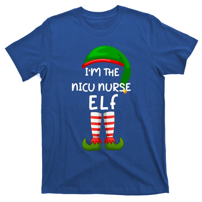 Im The Nicu Nurse Elf Funny Elf Family Matching Christmas Gift T-Shirt