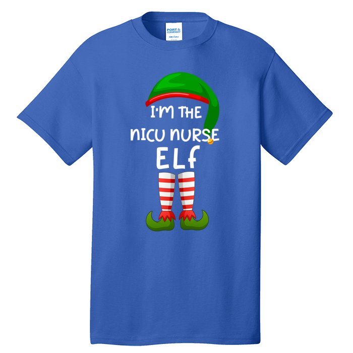 Im The Nicu Nurse Elf Funny Elf Family Matching Christmas Gift Tall T-Shirt