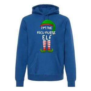 Im The Nicu Nurse Elf Funny Elf Family Matching Christmas Gift Premium Hoodie