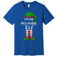 Im The Nicu Nurse Elf Funny Elf Family Matching Christmas Gift Premium T-Shirt