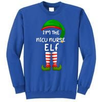 Im The Nicu Nurse Elf Funny Elf Family Matching Christmas Gift Tall Sweatshirt