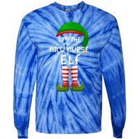 Im The Nicu Nurse Elf Funny Elf Family Matching Christmas Gift Tie-Dye Long Sleeve Shirt