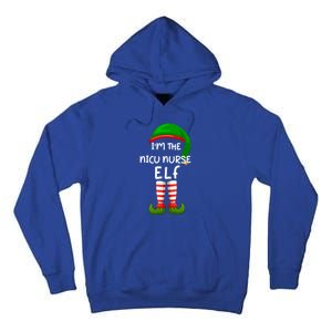 Im The Nicu Nurse Elf Funny Elf Family Matching Christmas Gift Tall Hoodie