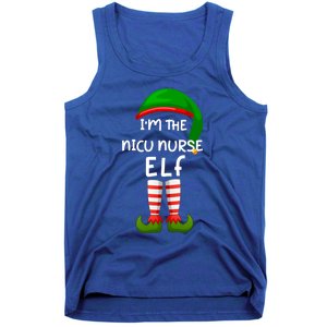 Im The Nicu Nurse Elf Funny Elf Family Matching Christmas Gift Tank Top