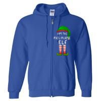 Im The Nicu Nurse Elf Funny Elf Family Matching Christmas Gift Full Zip Hoodie