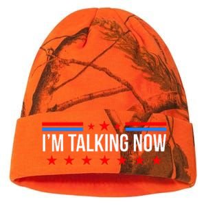 IM Talking Now Elections 2024 Democrat Republican Kati Licensed 12" Camo Beanie