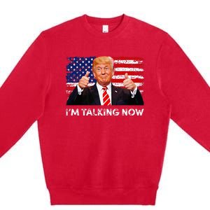 IM Talking Now Trump Debate Zinger Premium Crewneck Sweatshirt