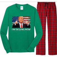 IM Talking Now Trump Debate Zinger Long Sleeve Pajama Set