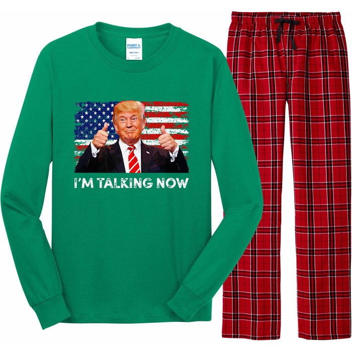 IM Talking Now Trump Debate Zinger Long Sleeve Pajama Set