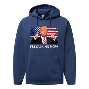 IM Talking Now Trump Debate Zinger Performance Fleece Hoodie