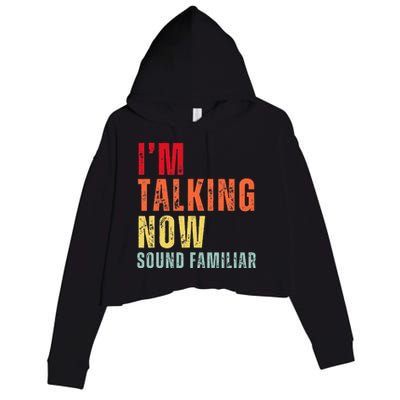 IM Talking Now. Sound Familiar Crop Fleece Hoodie