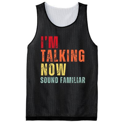 IM Talking Now. Sound Familiar Mesh Reversible Basketball Jersey Tank