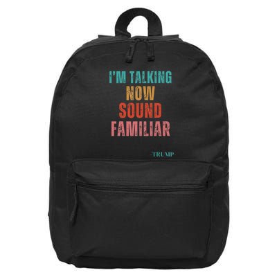 IM Talking Now Sound Familiar President 16 in Basic Backpack