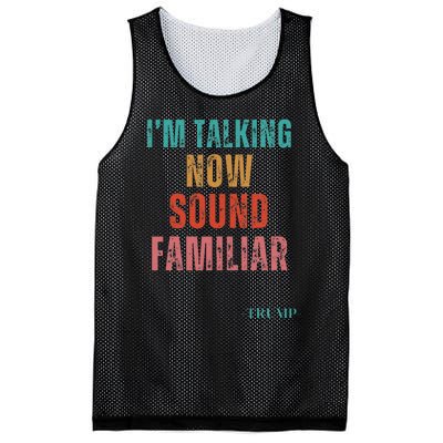 IM Talking Now Sound Familiar President Mesh Reversible Basketball Jersey Tank