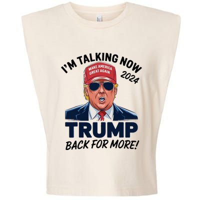 IM Talking Now Does That Sound Familiar Trump 2024 Garment-Dyed Women's Muscle Tee