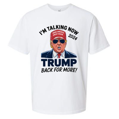 IM Talking Now Does That Sound Familiar Trump 2024 Sueded Cloud Jersey T-Shirt