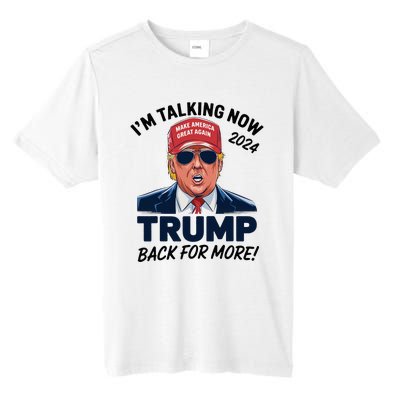 IM Talking Now Does That Sound Familiar Trump 2024 Tall Fusion ChromaSoft Performance T-Shirt