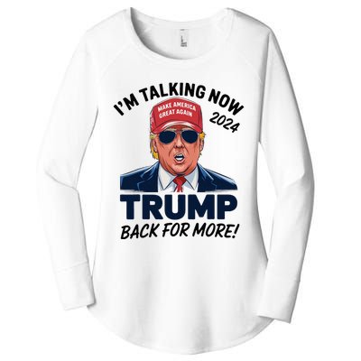 IM Talking Now Does That Sound Familiar Trump 2024 Women's Perfect Tri Tunic Long Sleeve Shirt