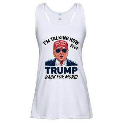 IM Talking Now Does That Sound Familiar Trump 2024 Ladies Essential Flowy Tank